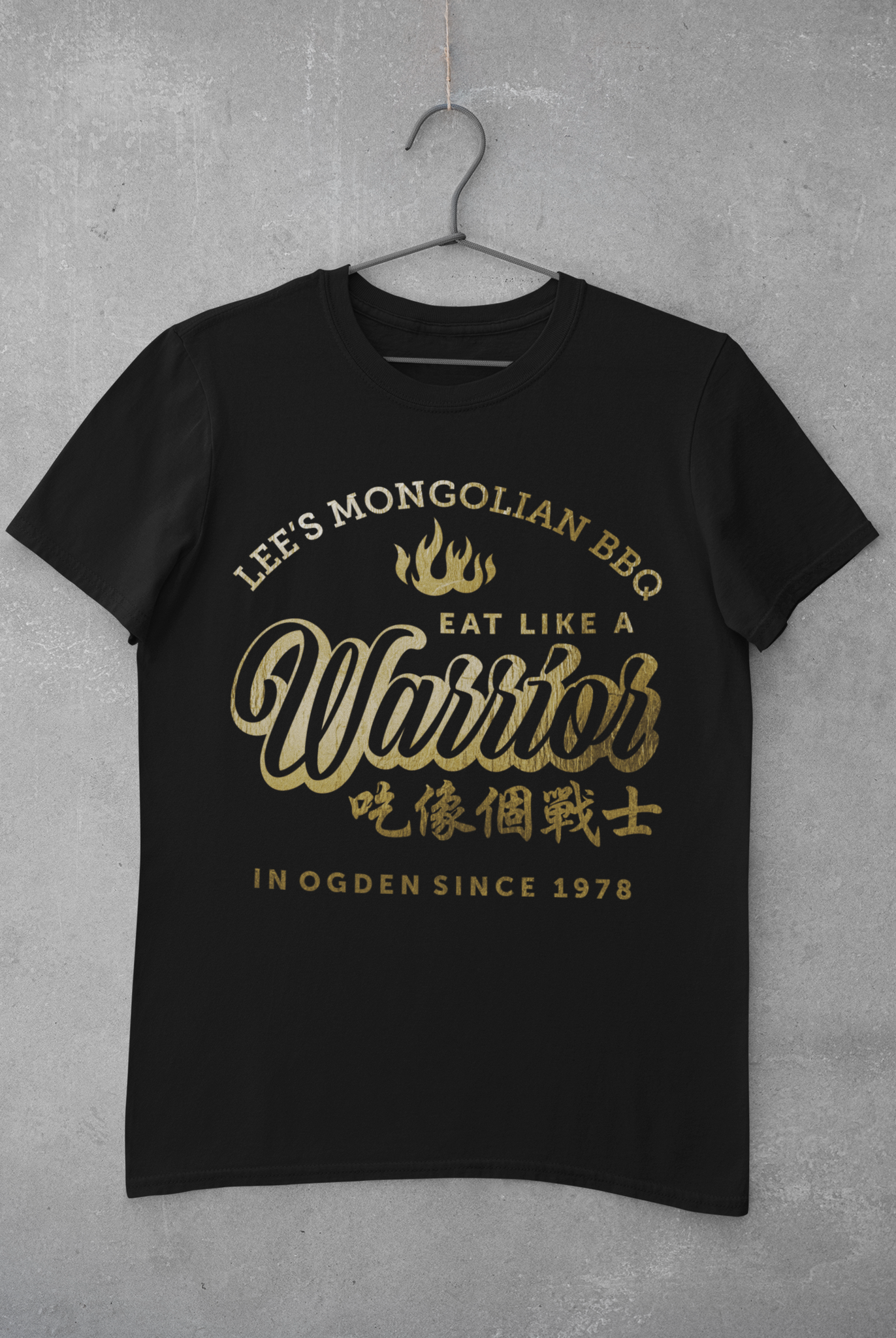 Warrior Tee Embellished in foil - Gold